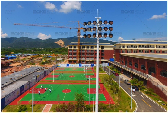 照亮運(yùn)動風(fēng)采 柏克體育肇慶華南師范大學(xué)附屬學(xué)校體育場照明項目