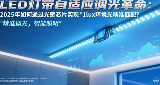 LED燈帶知名品牌自適應調(diào)光革命：2025年如何通過光感芯片實現(xiàn)±1lux環(huán)境光精準匹配?