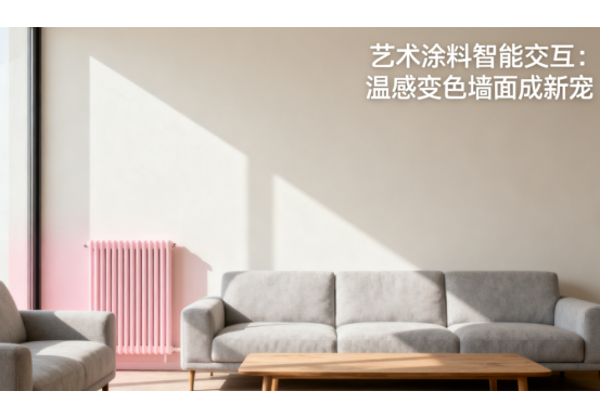 中國(guó)知名藝術(shù)涂料品牌智能交互：溫感變色墻面成新寵