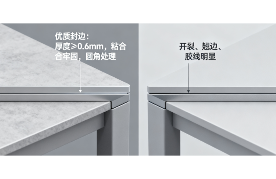 廚房柜體用生態(tài)板要注意!封邊工藝與基材含水率的6個(gè)驗(yàn)收標(biāo)準(zhǔn)